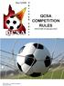QCSA COMPETITION RULES. EFFECTIVE 23 January 2019