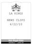 LA KINGS NEWS CLIPS 4/22/10