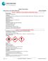 Safety Data Sheet. Section 1 - PRODUCT AND COMPANY IDENTIFICATION