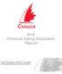 2018 Provincial Sailing Association Reports