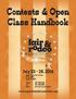 Contests & Open Class Handbook