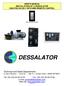 USER S MANUAL INSTALLATION OF A DESSALATOR D300 PRO IN 230 V WITH MINI REMOTE CONTROL. Mini remote control DESSALATOR