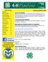 Arapahoe County 4-H Newsletter Page 1.   Thank you for your continued support.