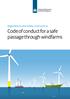 Regulations and safety instructions. Code of conduct for a safe passage through windfarms