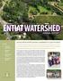 ENTIAT WATERSHED ANNUAL REPORT ENTIAT RIVER APPRECIATION A COMMUNITY CLEAN UP EVENT. Vol. II: 2012 INSIDE
