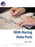 BHA Racing Data Pack. April Jan to 30 April. James Follows
