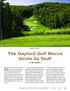 Threetops Hole No. 7. The Gaylord Golf Mecca Struts Its Stuff. by Sam Fullerton