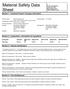 Material Safety Data Sheet Section 1 - Chemical Product / Company Information