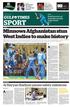 NBA Page 7 FOOTBALL Page 5. Dier spurs Thunder. England to race past San. victory over Antonio. Minnows Afghanistan stun West Indies to make history