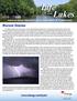 Life Lakes. Recent Storms.   on the. Information About Lakes Hamilton & Catherine
