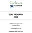 GOLF PROGRAM Portarlington Road Curlewis curlewisgolf.com.au. Telephone: (03)