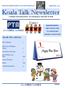 PROUDLY BROUGHT TO YOU BY THE PTA!!!! JANUARY Koala Talk Newsletter. Cowlishaw Elementary School Sanctuary Ln, Naperville, IL 60540