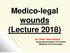 wounds Dr/ Doha Yahia Ahmed Associate professor of Forensic Medicine and Toxicology.