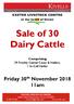 Sale of 30 Dairy Cattle