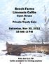 Bosch Farms Limousin Cattle Open House & Private Treaty Sale