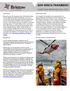 SAR WINCH PARAMEDIC CADETSHIP BRIEFING PACK Introduction. Recruitment Plans