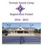 Furman Tennis Camp. Registration Packet