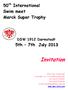 Invitation. 50 th International Swim meet Merck Super Trophy. 5th 7th July DSW 1912 Darmstadt