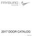 2017 DOOR CATALOG Revised 4/24/2017