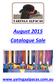 August 2015 Catalogue Sale