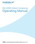 KDC2000F Helium Compressor Operating Manual