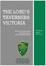 THE LORD S TAVERNERS VICTORIA. The Lord s Taverners Australia (Victorian Branch) Inc. 35th Annual General Meeting