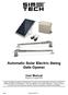 Automatic Solar Electric Swing Gate Opener
