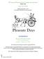 15 th Annual Pleasure Days Carriage Driving Show Prize List June 1 & 2, 2019