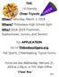 For APPLICATION: Go to Thibodauxtigers.org Fall Sports, Cheerleading, Tryout Forms