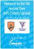 Welcome to the 5th Annual Over 60 s Cricket Carnival