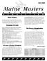Maine Masters JULY 2002 S W I M C L U B. Many Thanks, Calendar of Events. The Power of Imagination. Become a Senior Olympian! continued on page 2