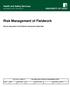 Risk Management of Fieldwork
