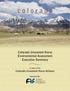 colorado Colorado Unwanted Horse Environmental Assessment Executive Summary Colorado Unwanted Horse Alliance A report of the Sponsored By: