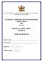 NATIONAL CERTIFICATE OF SECONDARY EDUCATION 2011 (Level 1) PHYSICAL EDUCATION PAPER II TIME: 90 MINUTES