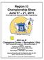 Region 13 Championship Show June 17 21, 2015 Three shows in one. Concurrent Pre-Show + Regional Show