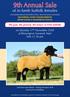 9th Annual Sale. of in-lamb Suffolk females