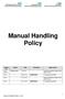 Manual Handling Policy