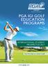INTERNATIONAL STUDENT PROSPECTUS Your first step to a career in golf.
