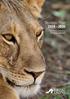 Strategic Plan Lion Conservation in a Changing Landscape