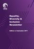Equality, Diversity & Inclusion Newsletter
