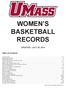 WOMEN S BASKETBALL RECORDS