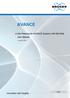 AVANCE. Site Planning for AVANCE Systems MHz User Manual. Innovation with Integrity. Version 009 NMR
