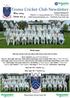 Frome Cricket Club Newsletter May 2014, Issue no. 4