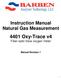 Instruction Manual Natural Gas Measurement Oxy-Trace v4. Fiber-optic trace oxygen meter. Manual Revision 1