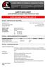 SAFETY DATA SHEET ISSUED SEPTEMBER 2014 (VALID 5 YEARS FROM DATE OF ISSUE) SCFO SOLUBLE CUTTING FLUID E.P