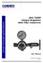 CLEMENTS. ANA Oxygen Regulator with Yoke Connector. User Manual. Manual No. ANA Issue 1
