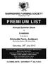 NAIRNSHIRE FARMING SOCIETY Established 1798 PREMIUM LIST. Annual Summer Show. Livestock. to be held at