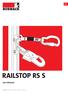 RAILSTOP RS S User Manual 0158 EN 353-1:2002 CNB/ P /
