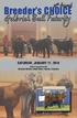SATURDAY, JANUARY 11, 2014 Held in conjunction with National Western Stock Show Denver, Colorado