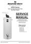 SERVICE MANUAL. UPDX Series Ultra Low NOx Power Direct Vent Gas Water Heaters. Troubleshooting Guide and Instructions for Service